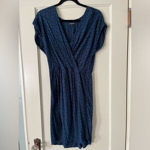 Madewell dress. Size small. Dark blue with black diamonds.